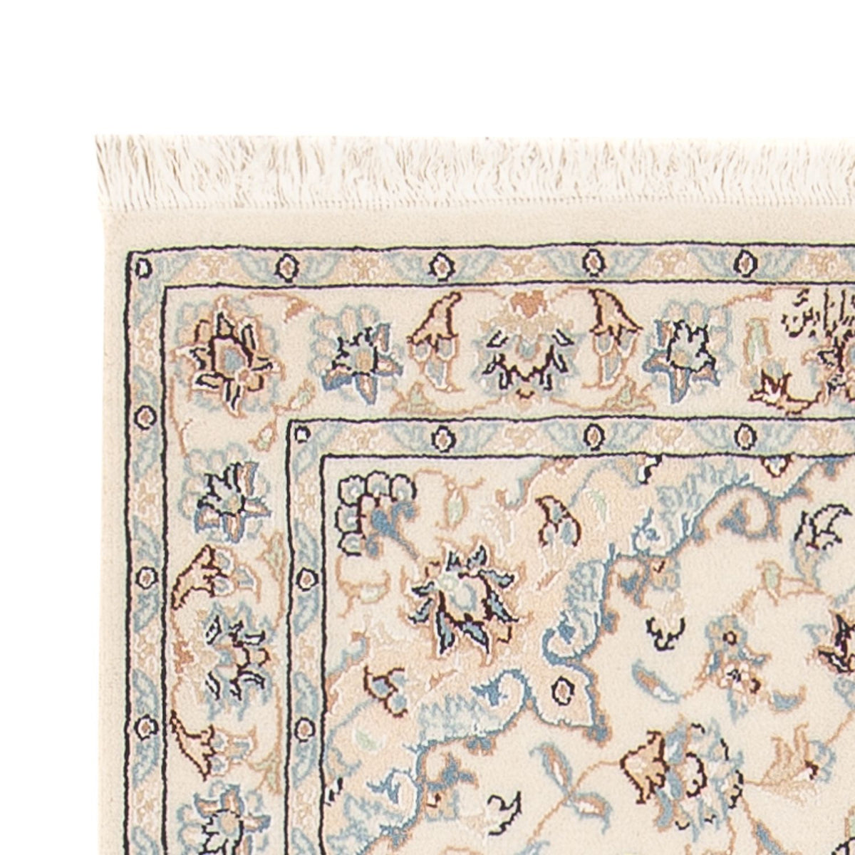 Persisk tæppe - Nain - Premium - 135 x 74 cm - creme