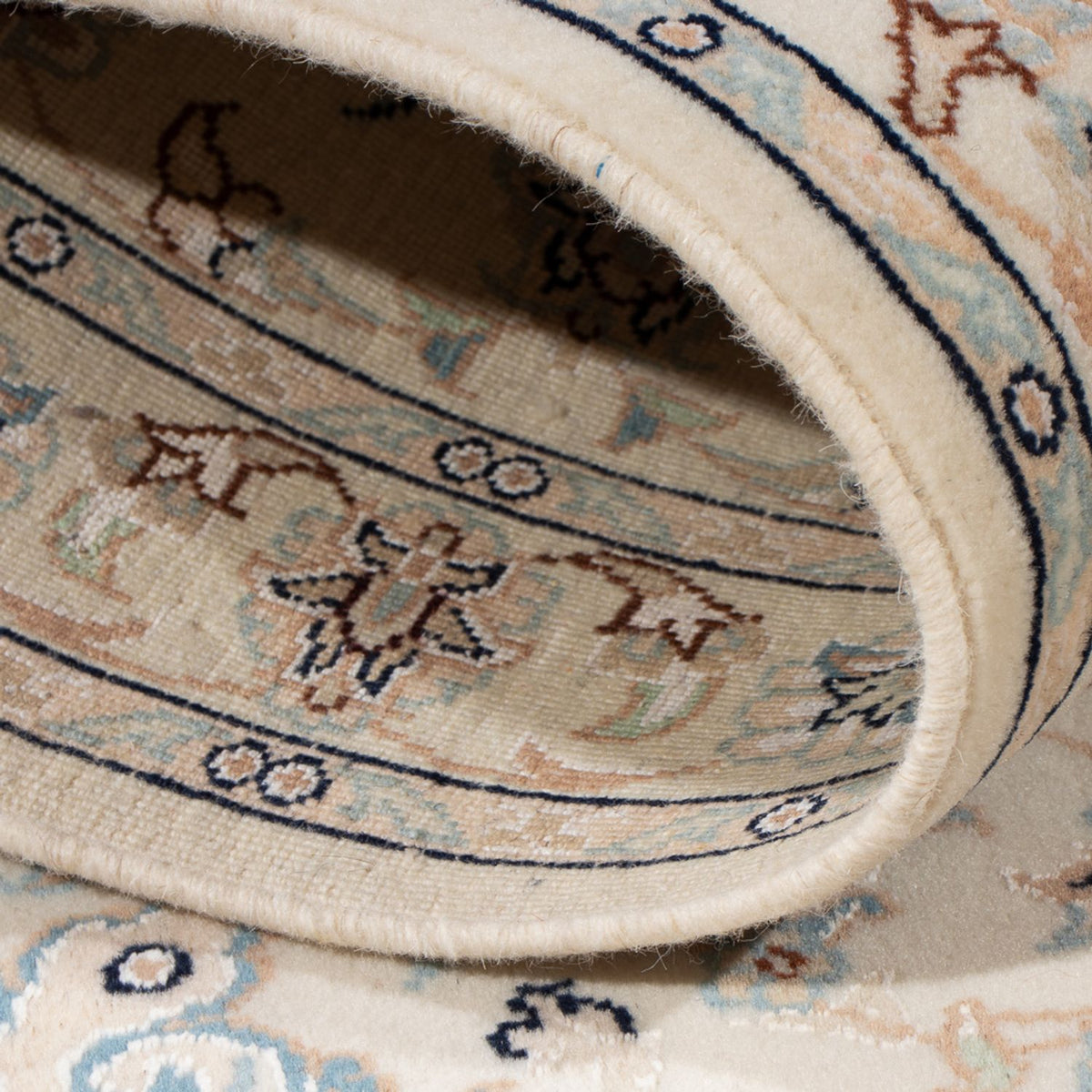 Persisk tæppe - Nain - Premium - 135 x 74 cm - creme