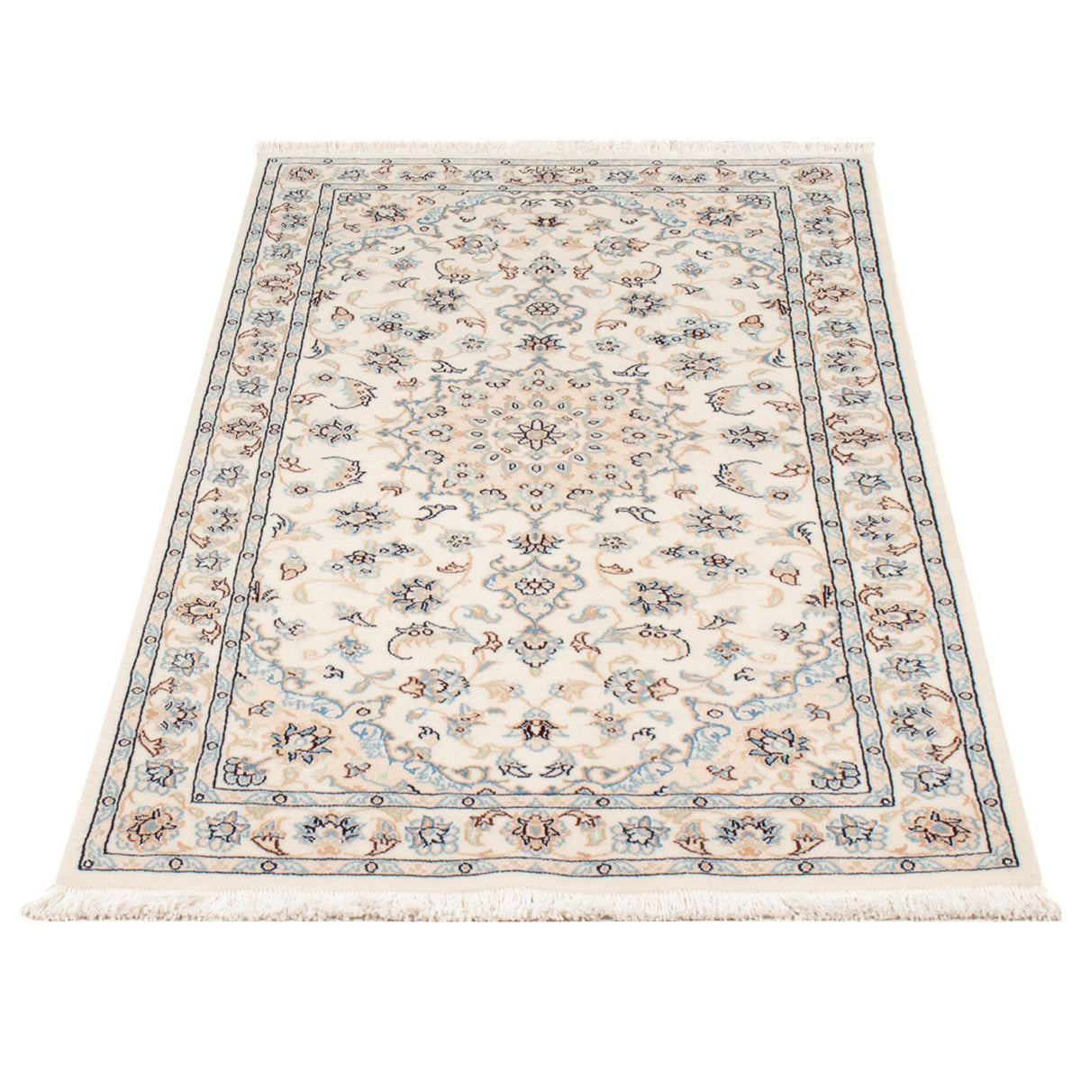 Persisk tæppe - Nain - Premium - 135 x 74 cm - creme