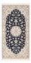 Persisk tæppe - Nain - Premium - 137 x 73 cm - mørkeblå