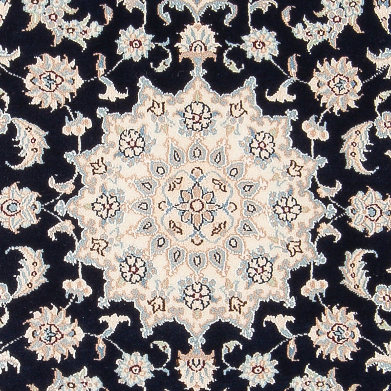 Persisk tæppe - Nain - Premium - 137 x 73 cm - mørkeblå