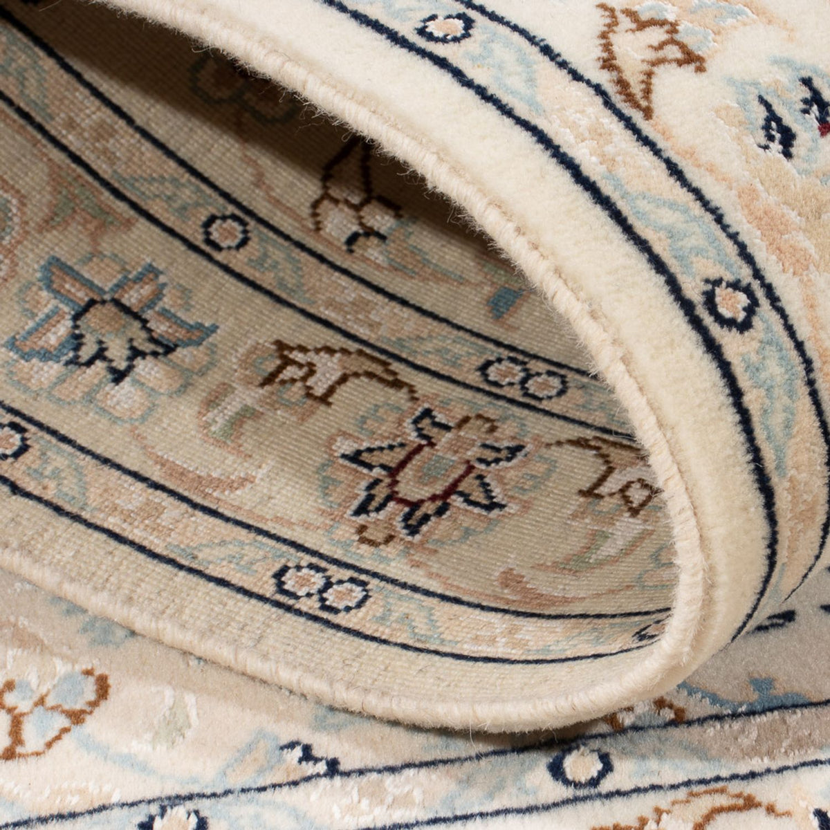 Persisk tæppe - Nain - Premium - 135 x 74 cm - creme