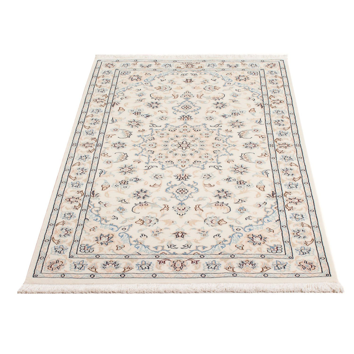 Persisk tæppe - Nain - Premium - 135 x 74 cm - creme
