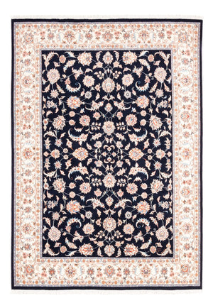 Persisk tæppe - Tabriz - 200 x 147 cm - mørkeblå