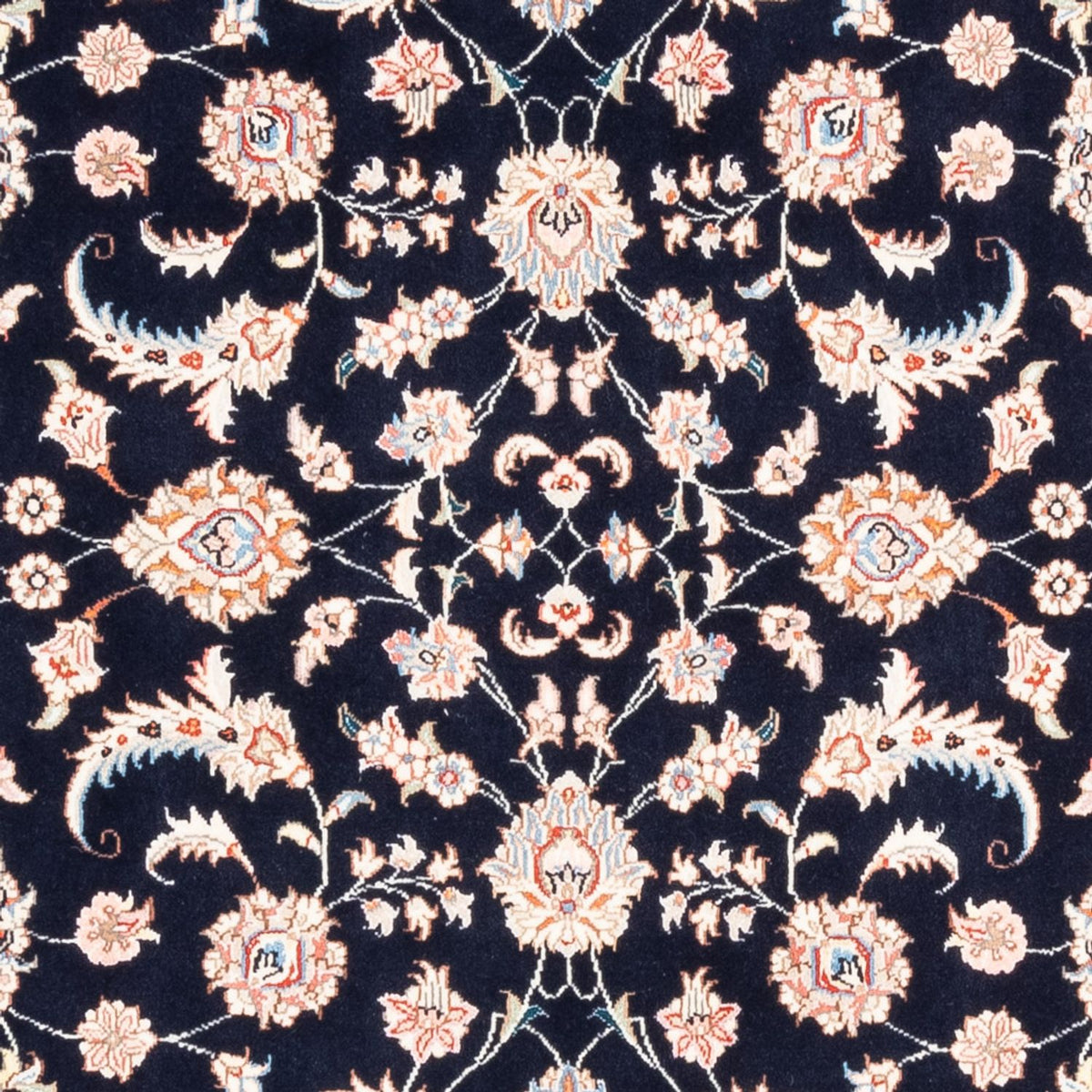Persisk tæppe - Tabriz - 200 x 147 cm - mørkeblå