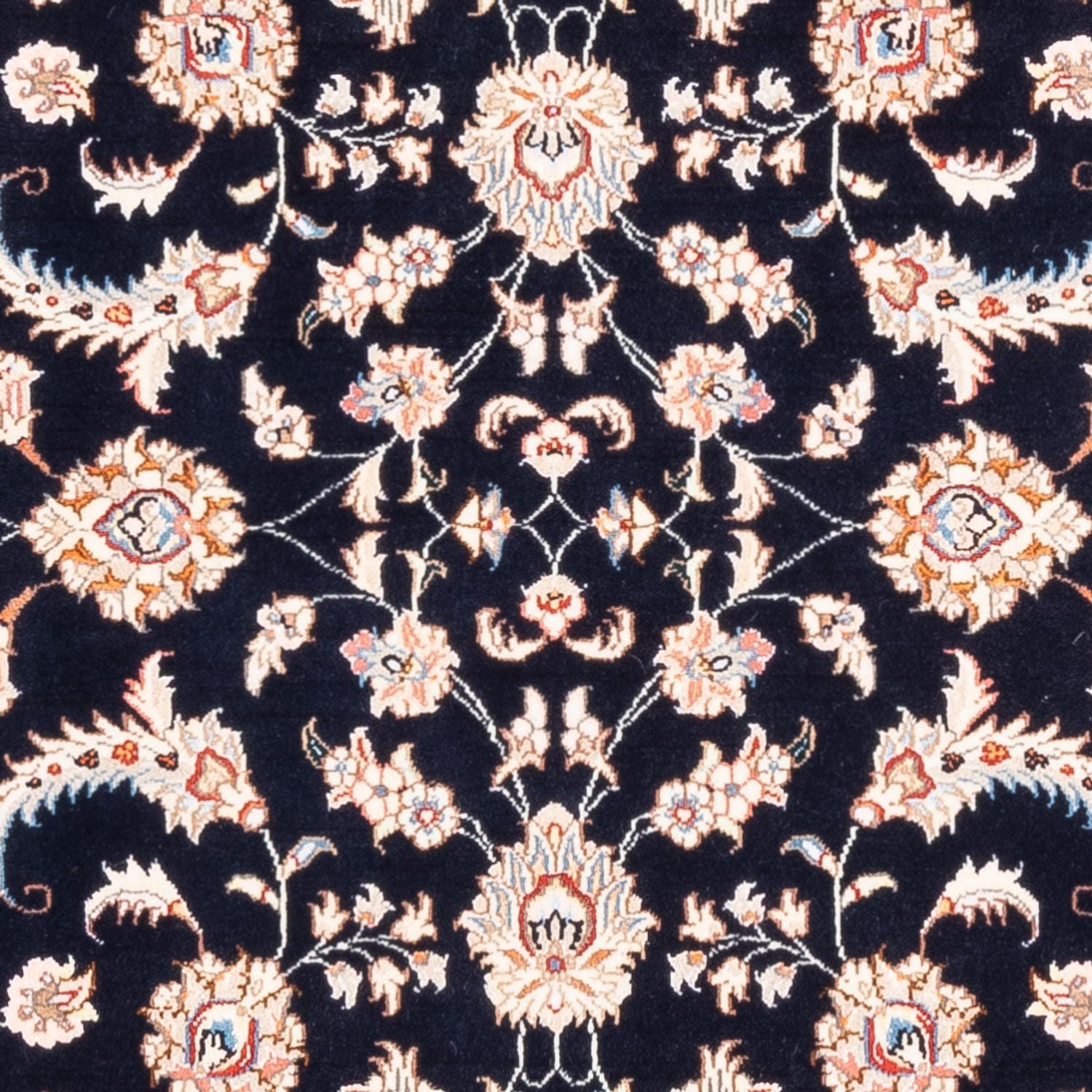 Persisk tæppe - Tabriz - 200 x 150 cm - mørkeblå