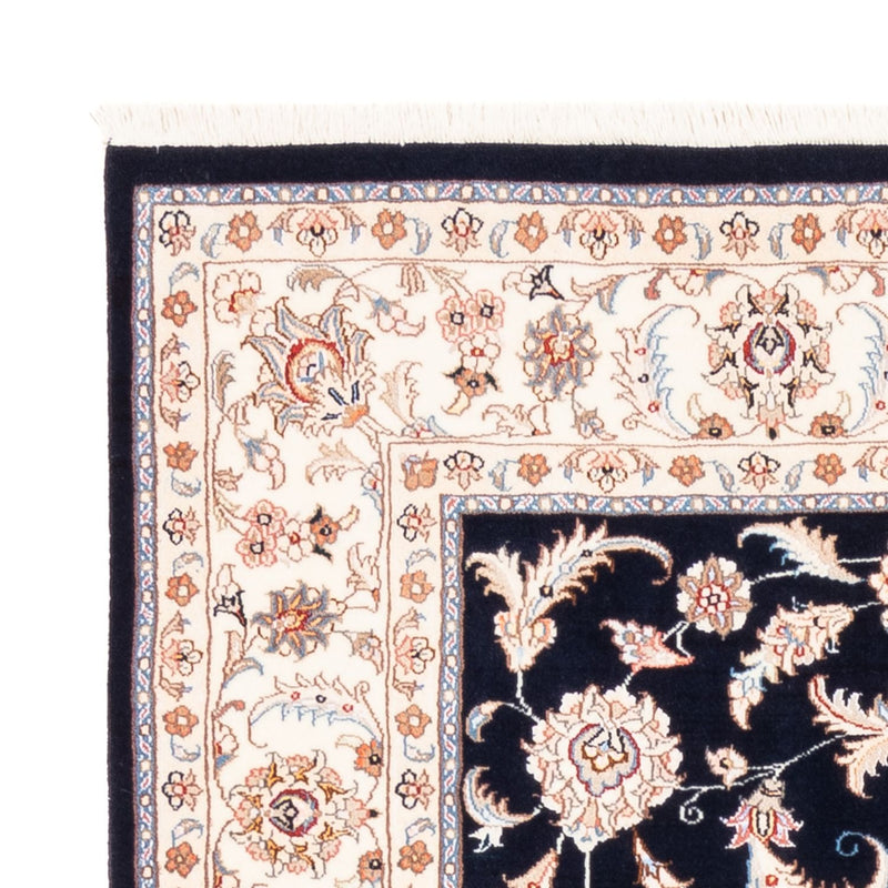 Persisk tæppe - Tabriz - 200 x 150 cm - mørkeblå