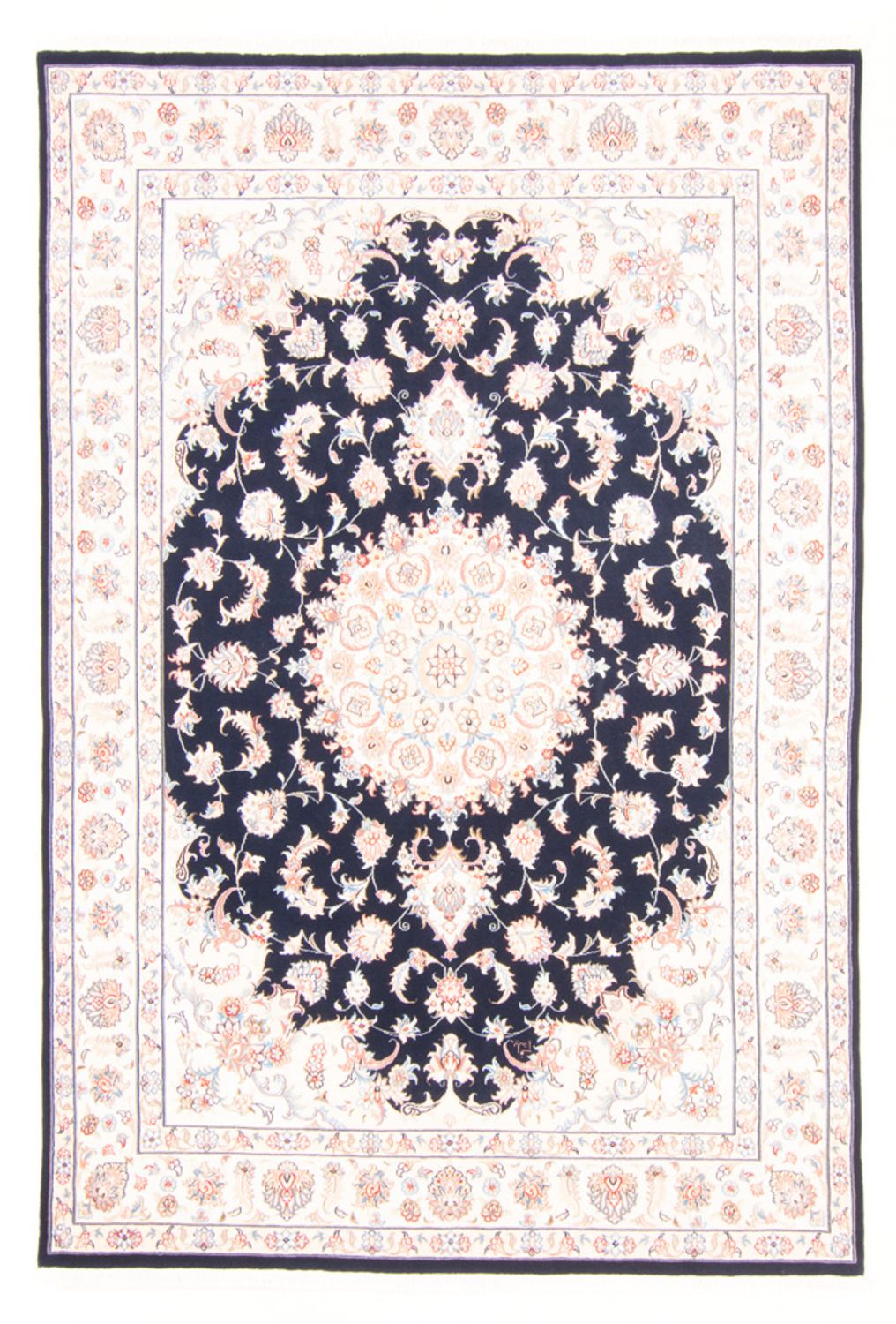 Persisk tæppe - Tabriz - Royal - 237 x 167 cm - mørkeblå