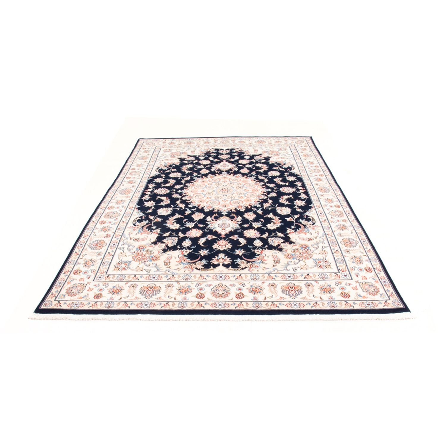 Persisk tæppe - Tabriz - Royal - 237 x 167 cm - mørkeblå