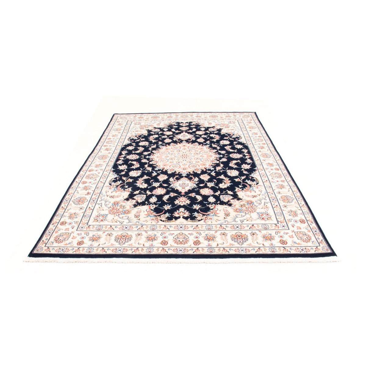 Persisk tæppe - Tabriz - Royal - 237 x 167 cm - mørkeblå