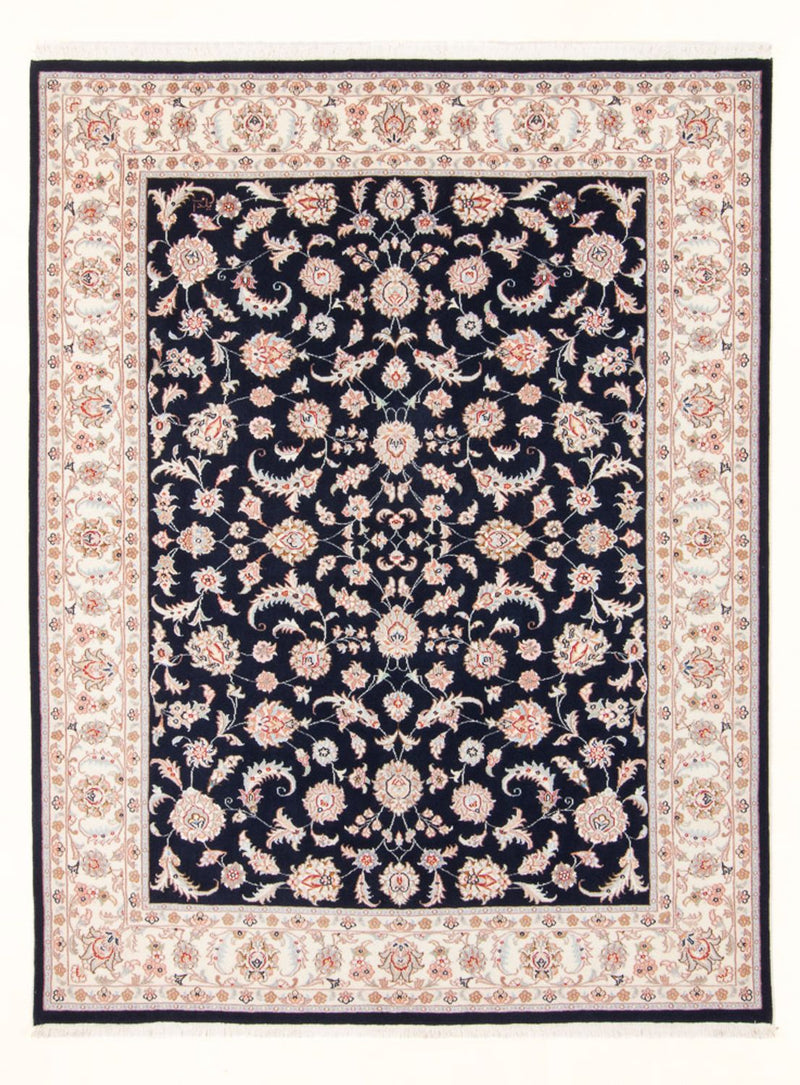 Persisk tæppe - Tabriz - Royal - 201 x 149 cm - mørkeblå