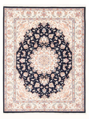 Persisk tæppe - Tabriz - Royal - 197 x 149 cm - mørkeblå
