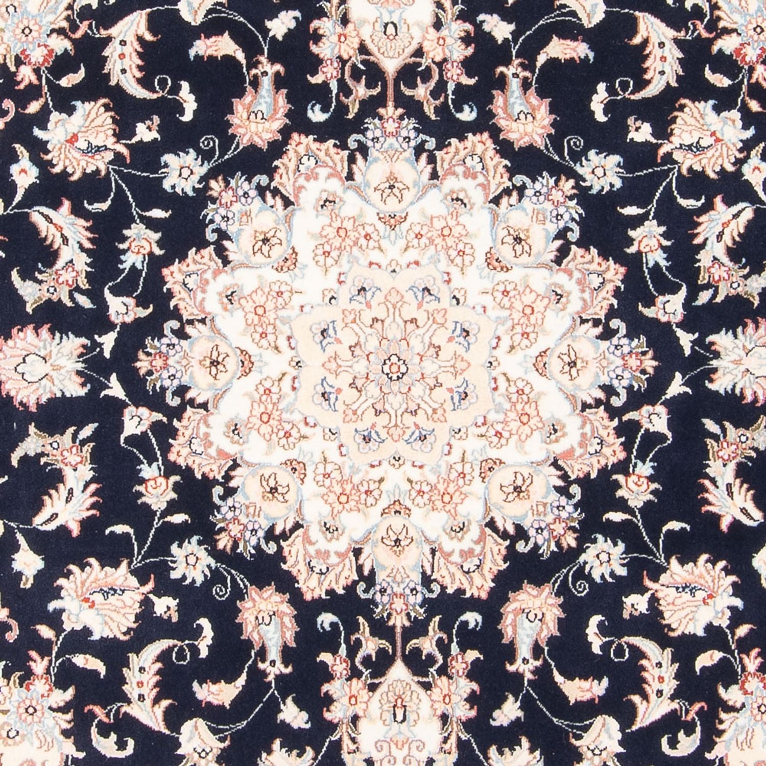 Persisk tæppe - Tabriz - Royal - 203 x 150 cm - mørkeblå