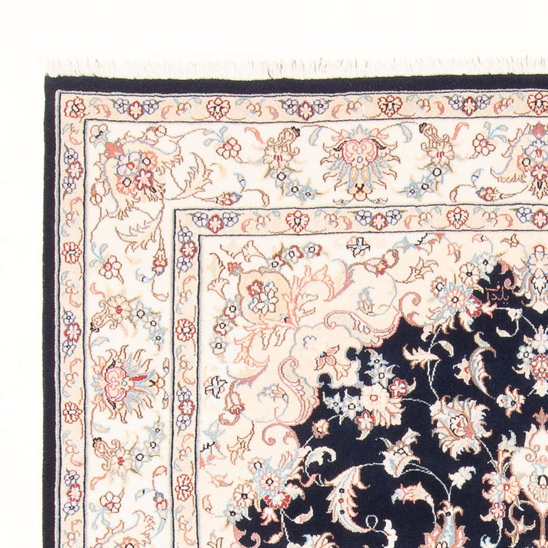 Persisk tæppe - Tabriz - Royal - 203 x 150 cm - mørkeblå