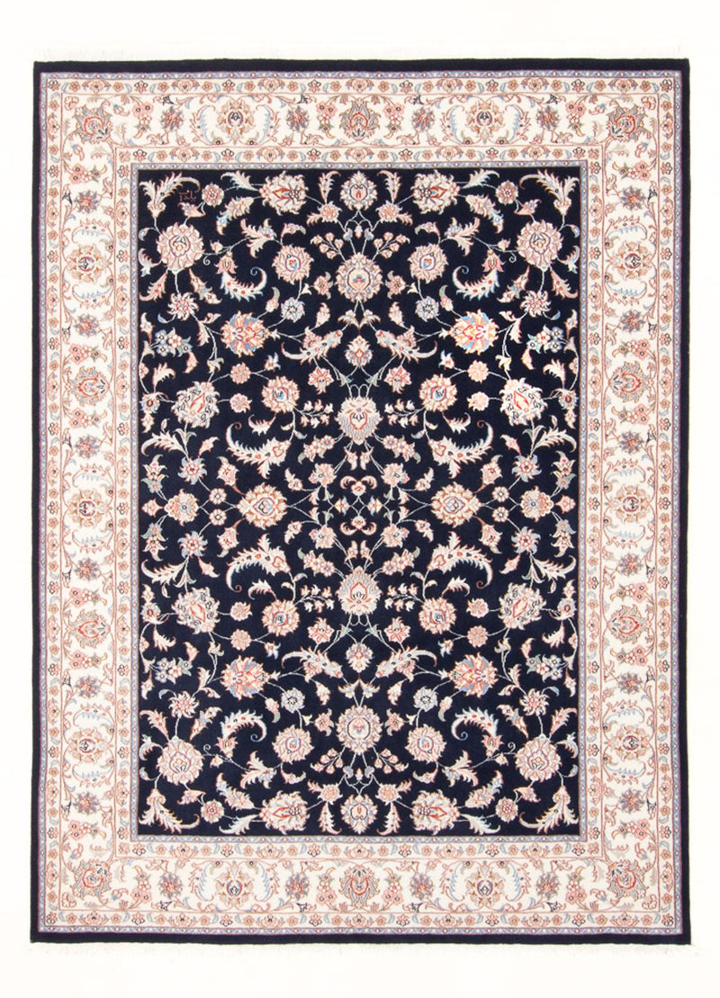 Persisk tæppe - Tabriz - Royal - 202 x 150 cm - mørkeblå