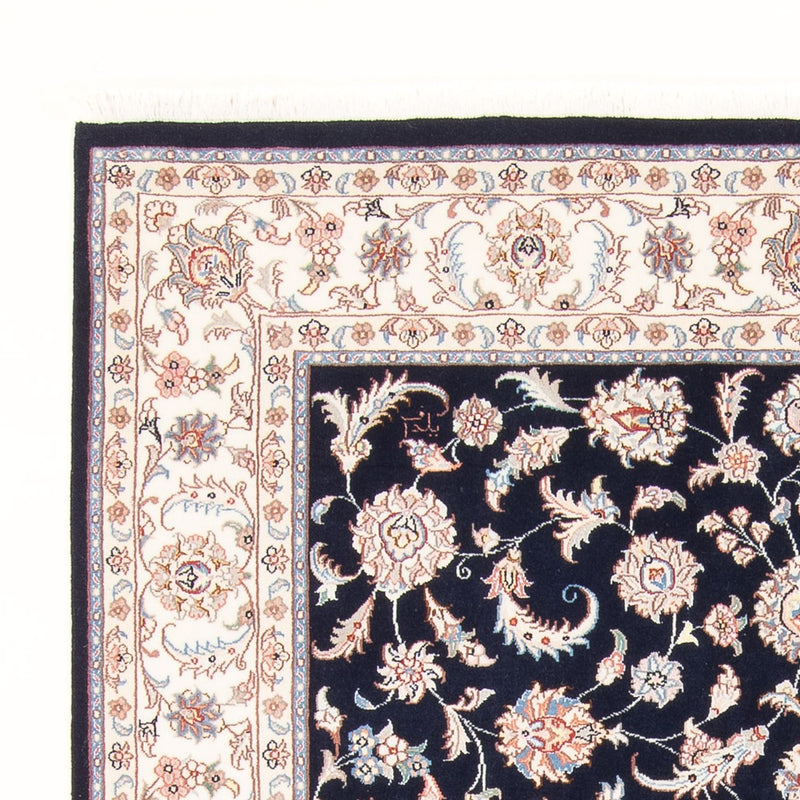 Persisk tæppe - Tabriz - Royal - 202 x 150 cm - mørkeblå