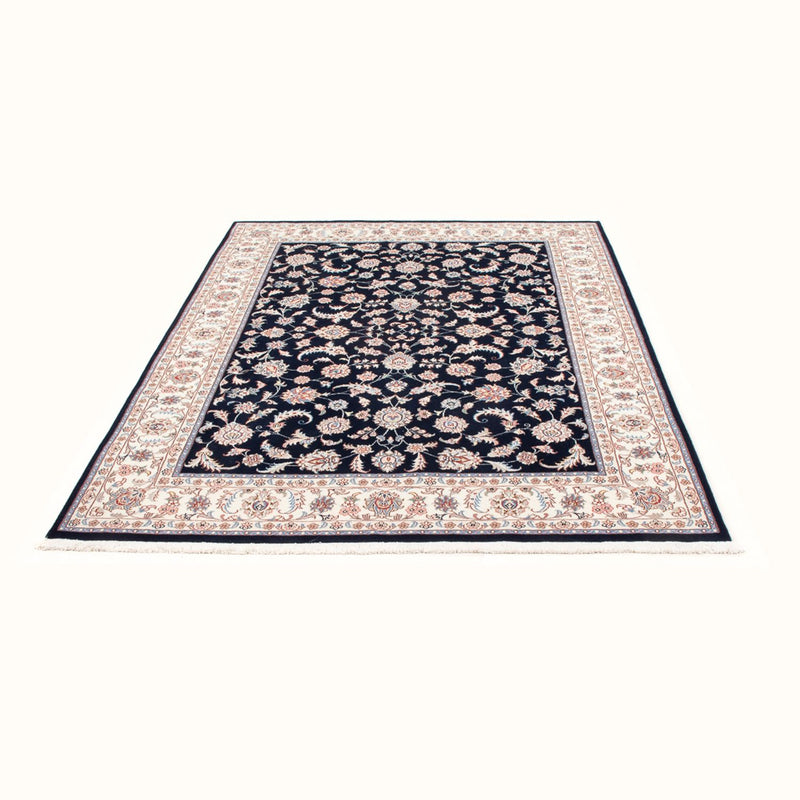 Persisk tæppe - Tabriz - Royal - 202 x 150 cm - mørkeblå
