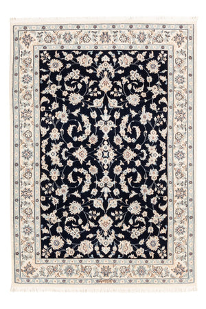 Persisk tæppe - Nain - Premium - 154 x 107 cm - mørkeblå