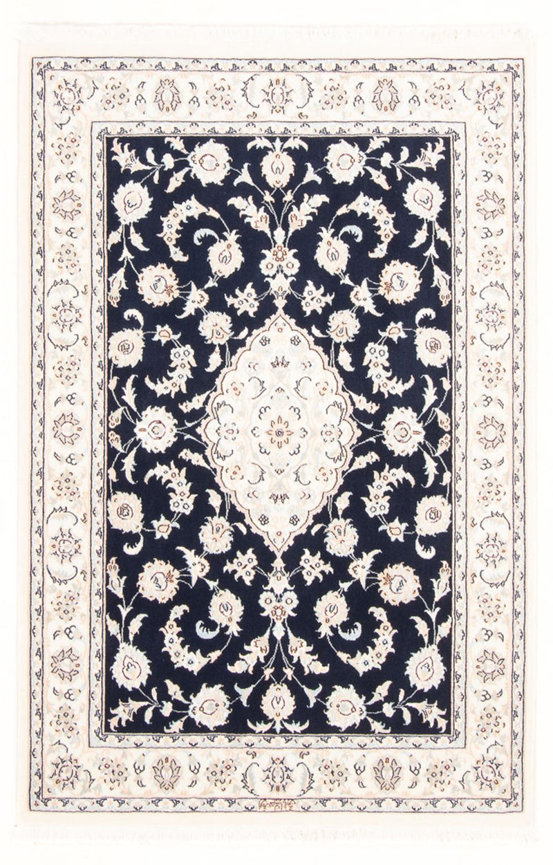 Persisk tæppe - Nain - Royal - 155 x 105 cm - mørkeblå