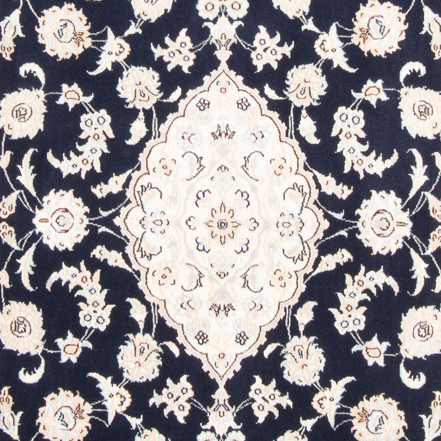 Persisk tæppe - Nain - Royal - 155 x 105 cm - mørkeblå