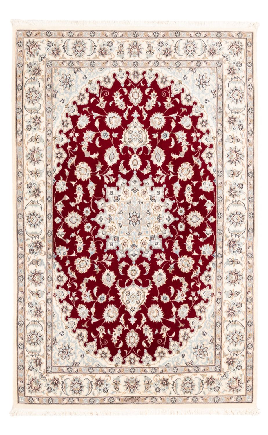 Persisk tæppe - Nain - Premium - 173 x 117 cm - rød