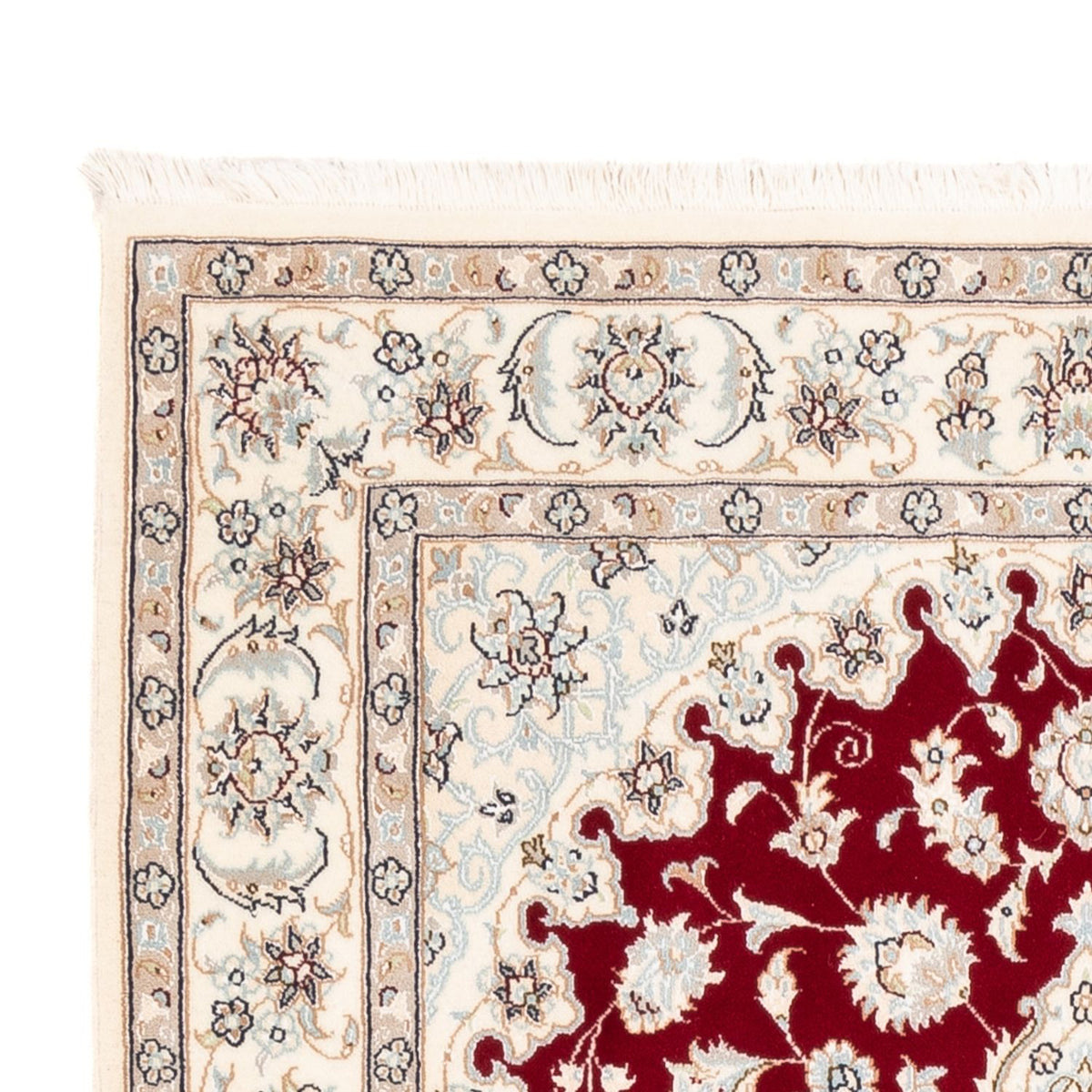 Persisk tæppe - Nain - Premium - 173 x 117 cm - rød