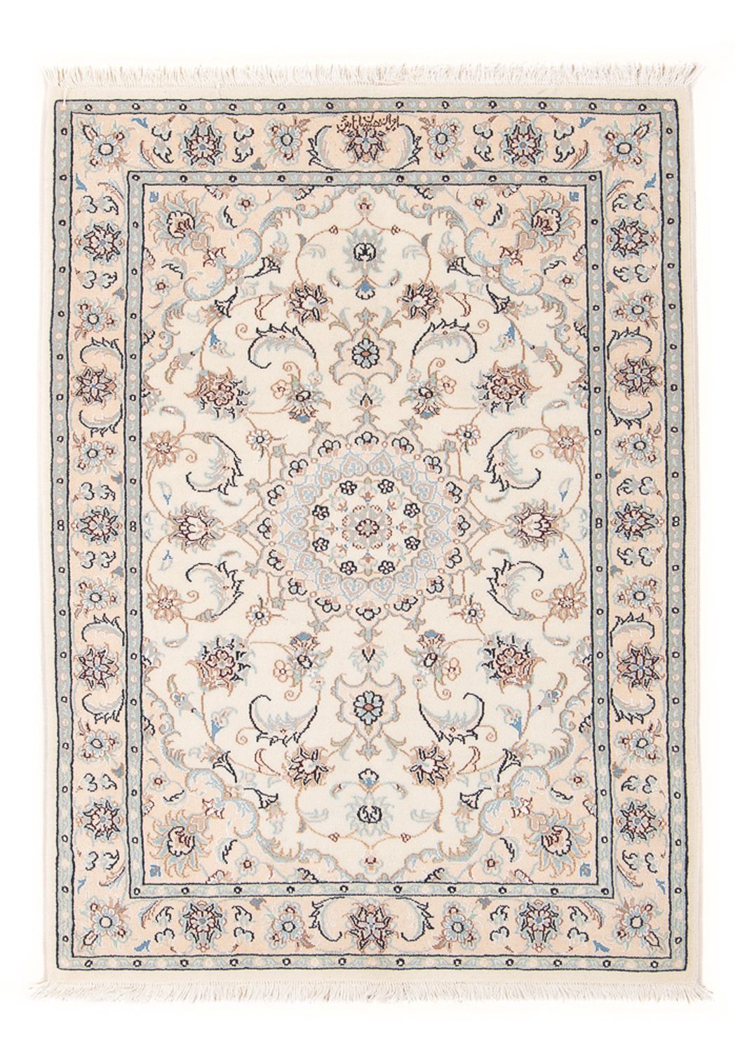 Persisk tæppe - Nain - Premium - 117 x 80 cm - creme