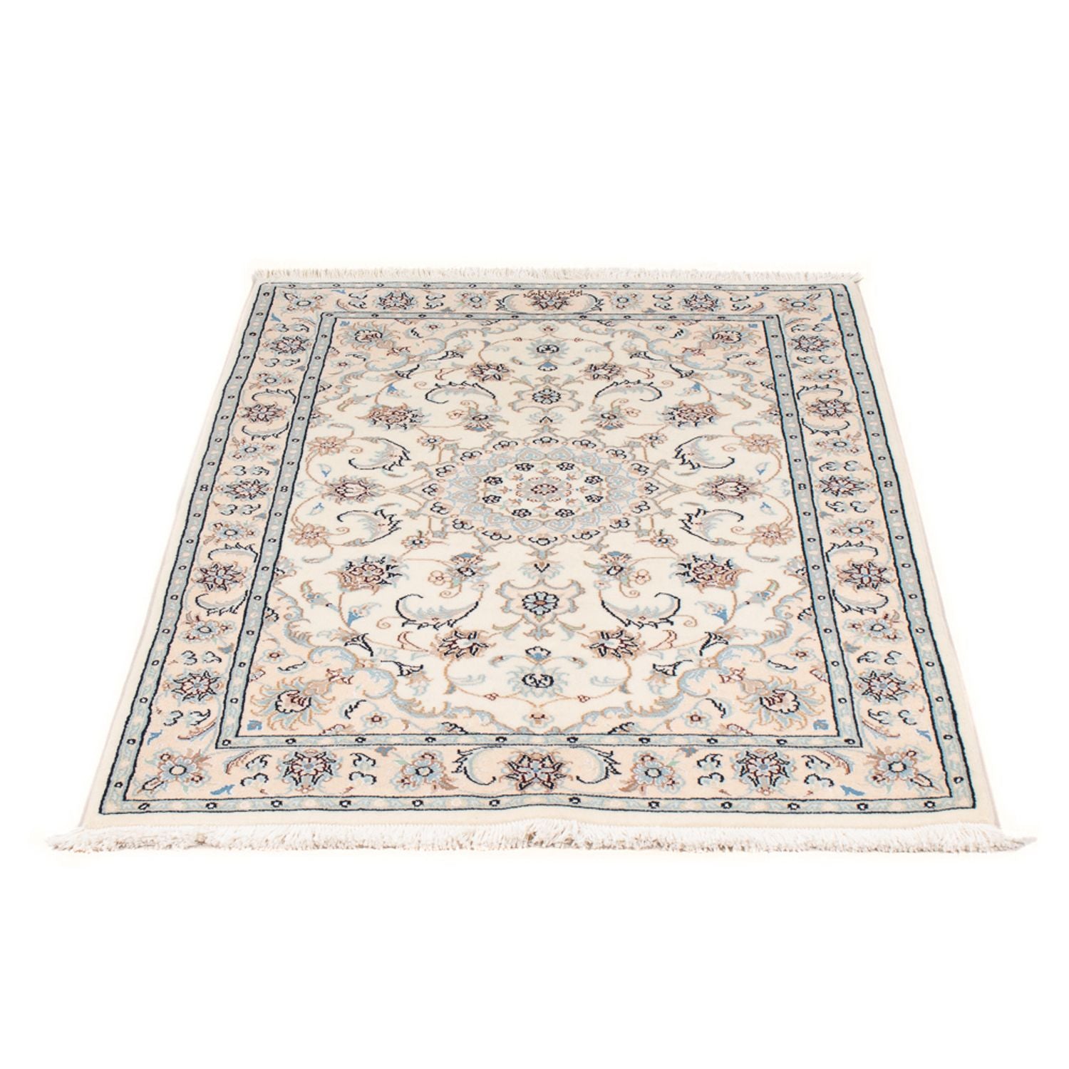 Persisk tæppe - Nain - Premium - 117 x 80 cm - creme
