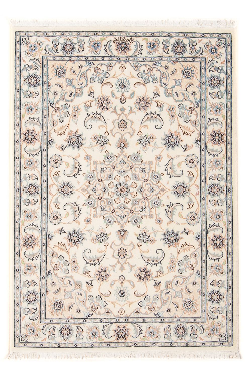 Persisk tæppe - Nain - Premium - 119 x 77 cm - creme