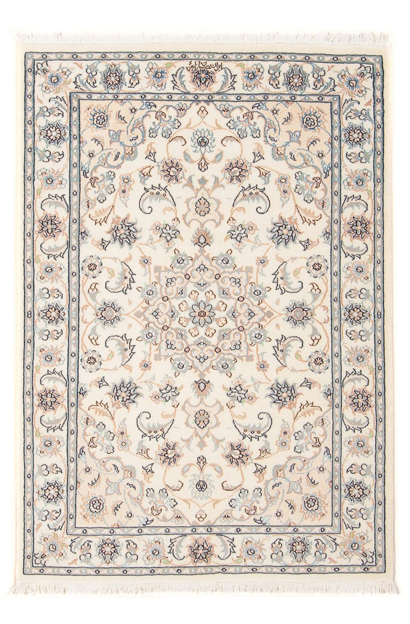Persisk tæppe - Nain - Premium - 119 x 77 cm - creme