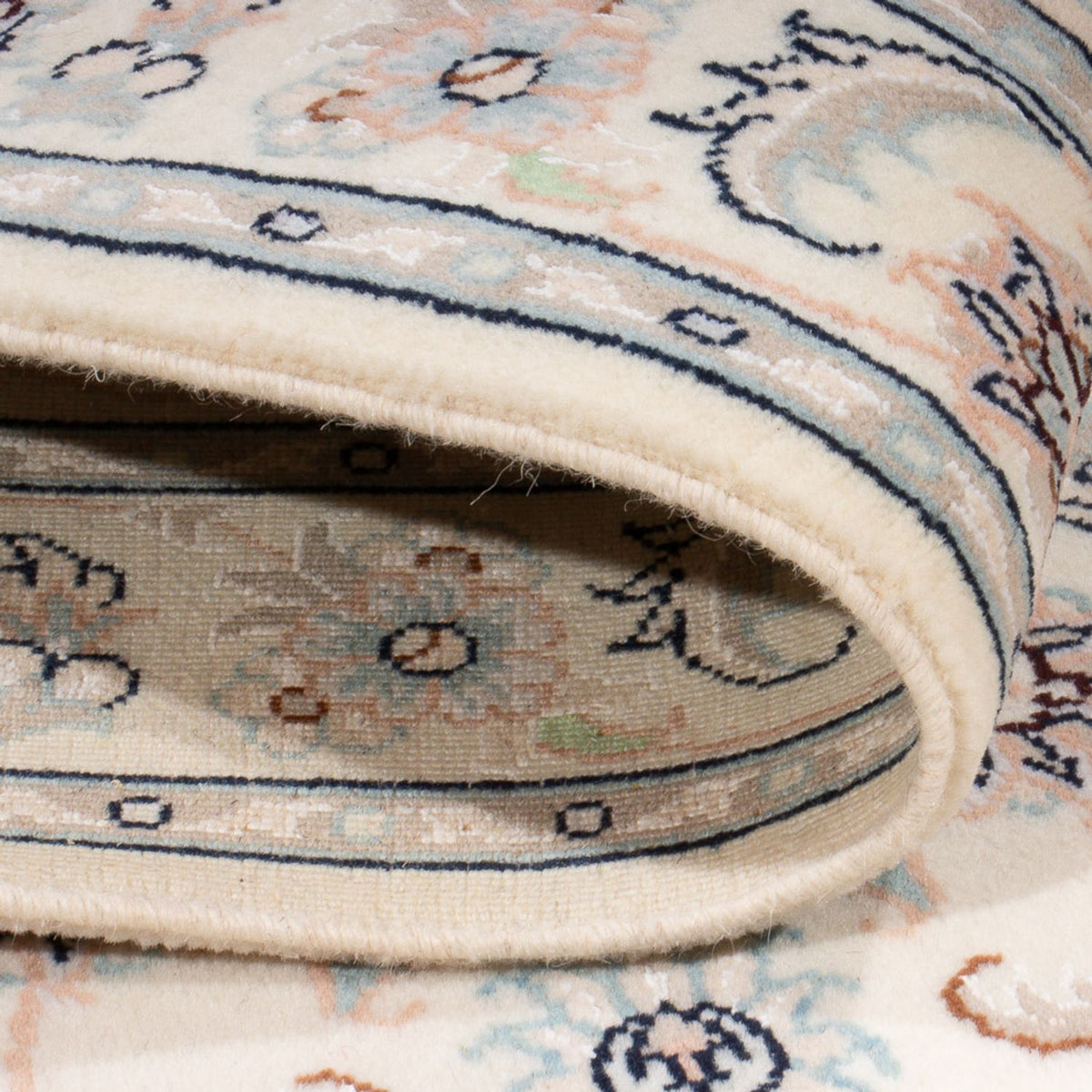 Persisk tæppe - Nain - Premium - 119 x 77 cm - creme