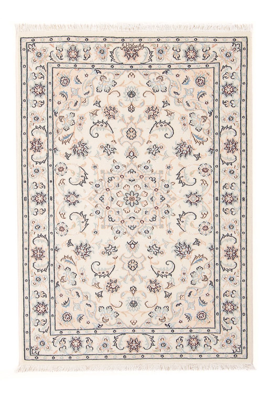 Persisk tæppe - Nain - Premium - 119 x 80 cm - creme