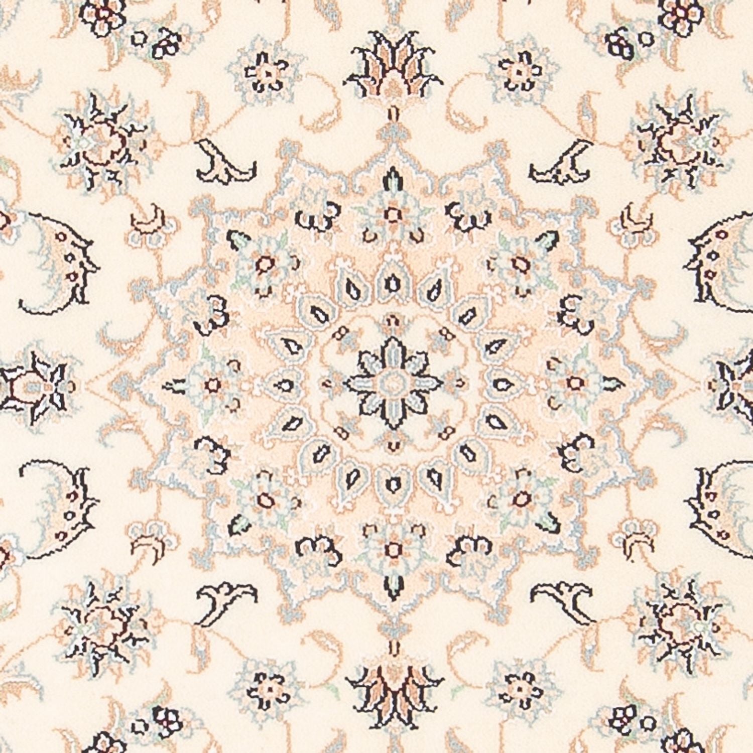 Persisk tæppe - Nain - Premium - 134 x 76 cm - creme