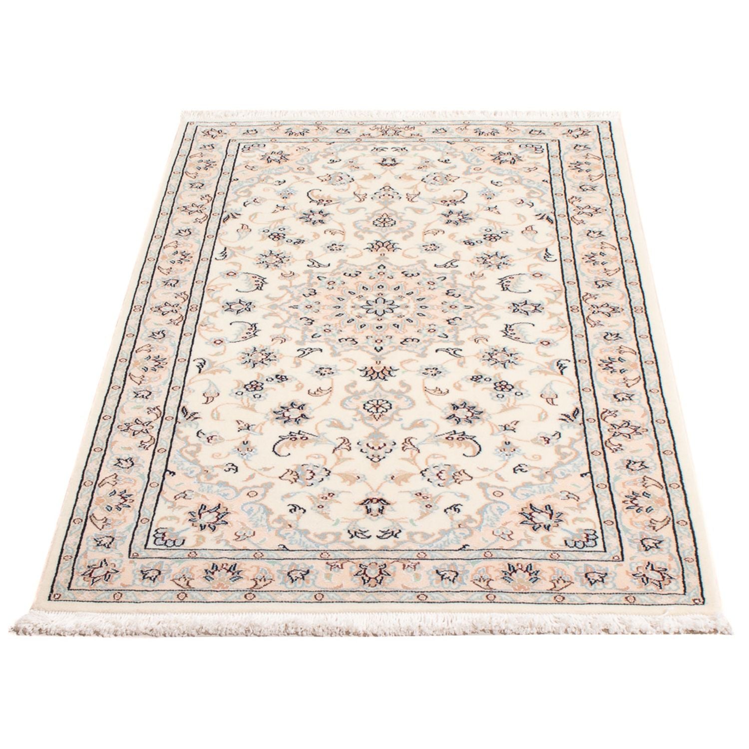 Persisk tæppe - Nain - Premium - 134 x 76 cm - creme