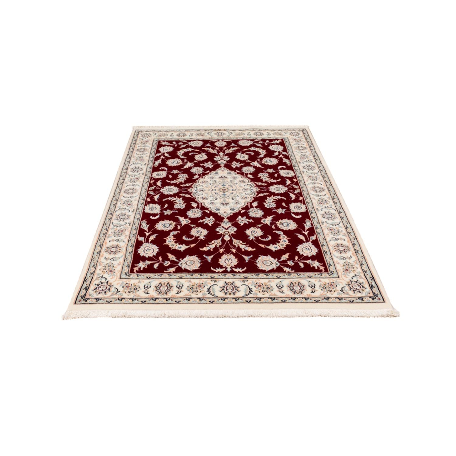 Persisk tæppe - Nain - Premium - 160 x 108 cm - rød