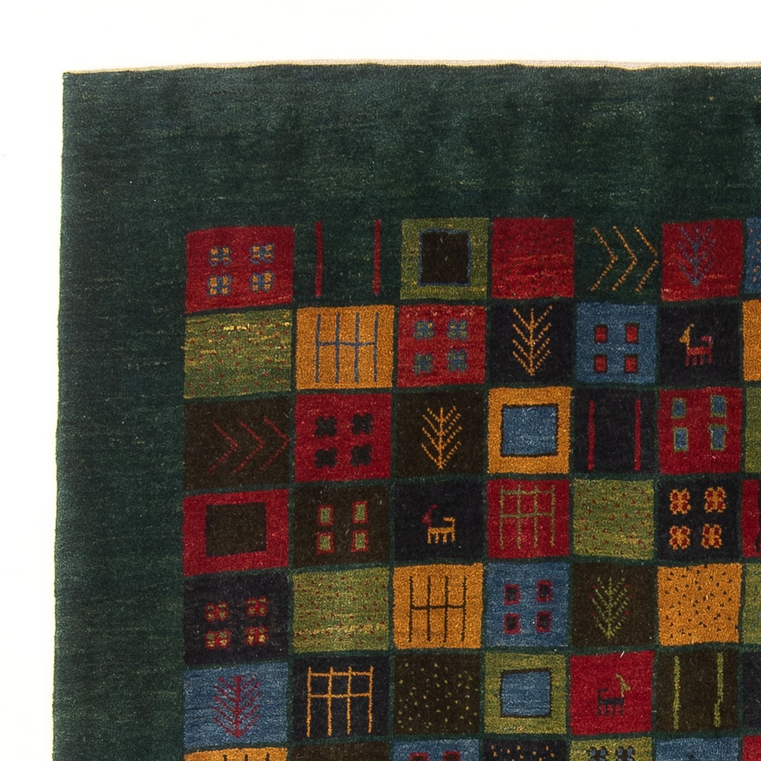 Gabbeh-tæppe - Persisk - 234 x 174 cm - flerfarvet