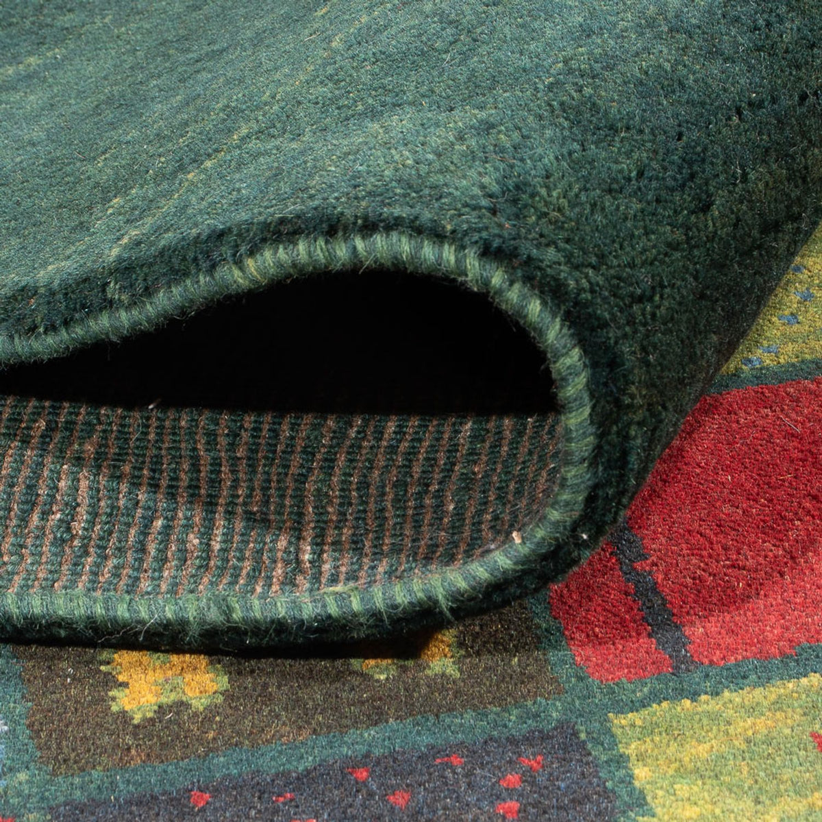 Gabbeh-tæppe - Persisk - 234 x 174 cm - flerfarvet