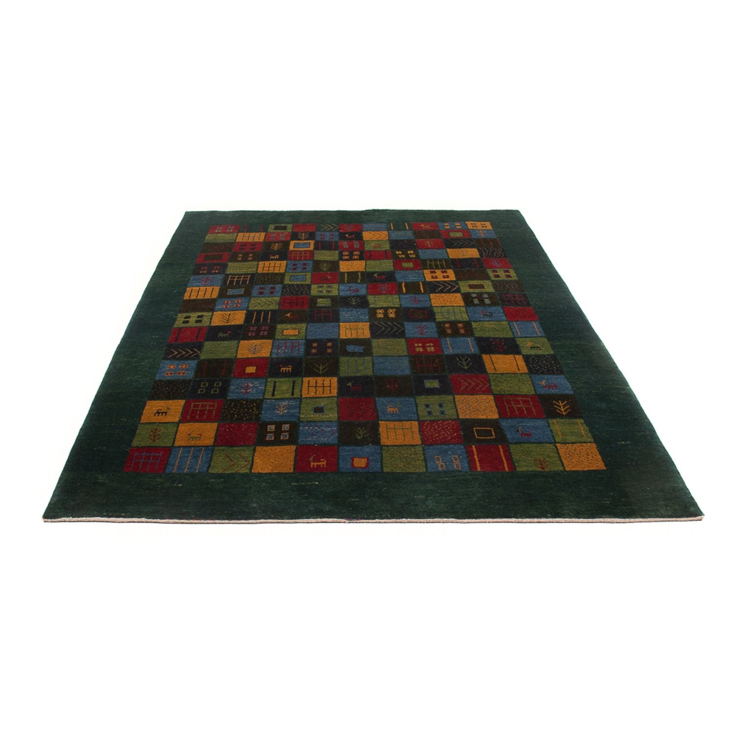 Gabbeh-tæppe - Persisk - 234 x 174 cm - flerfarvet