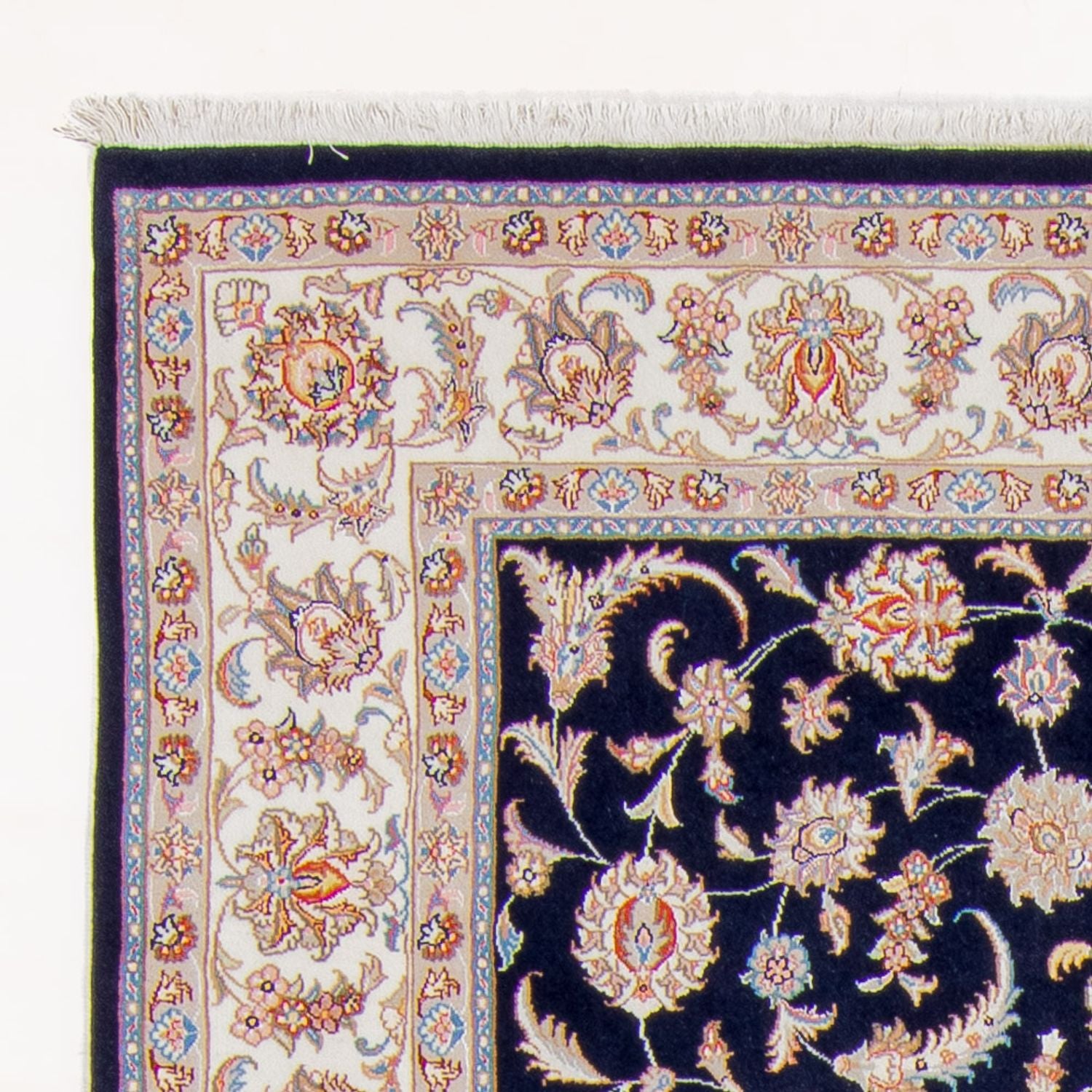 Persisk tæppe - Tabriz - Royal - 245 x 170 cm - mørkeblå