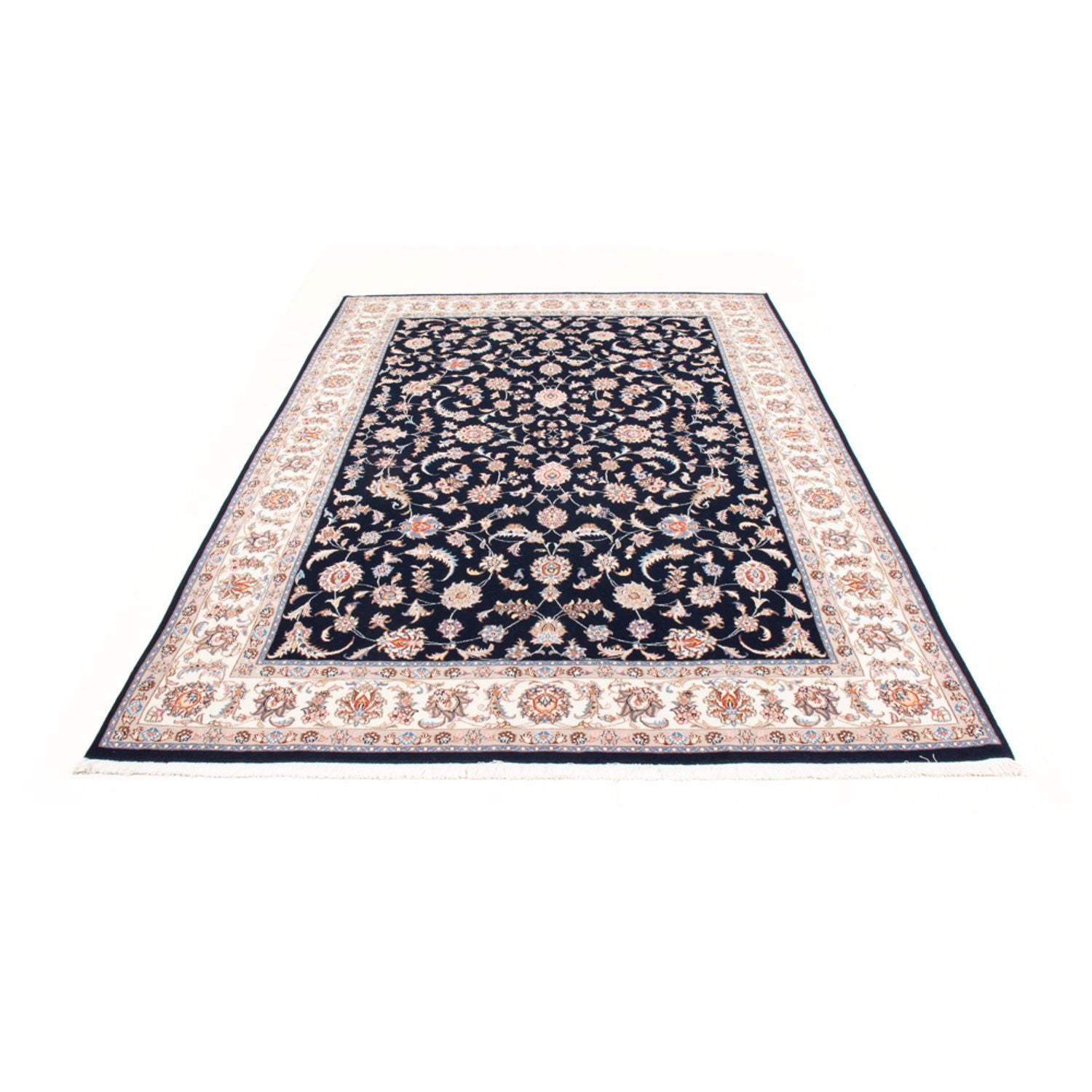 Persisk tæppe - Tabriz - Royal - 245 x 170 cm - mørkeblå