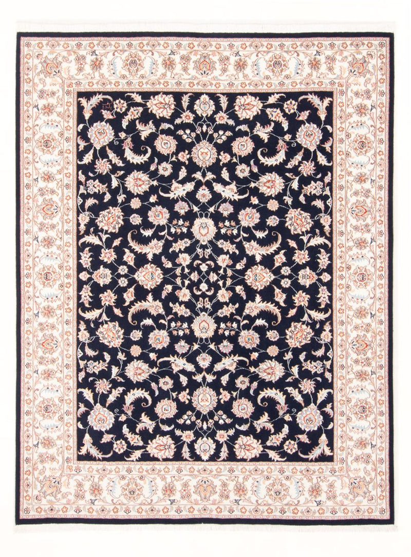 Persisk tæppe - Tabriz - Royal - 197 x 149 cm - mørkeblå