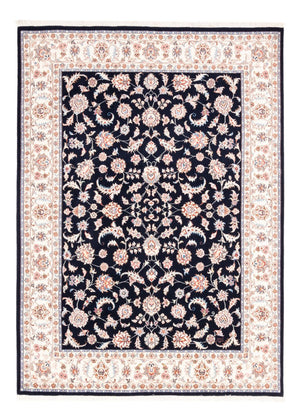 Persisk tæppe - Tabriz - 201 x 150 cm - mørkeblå