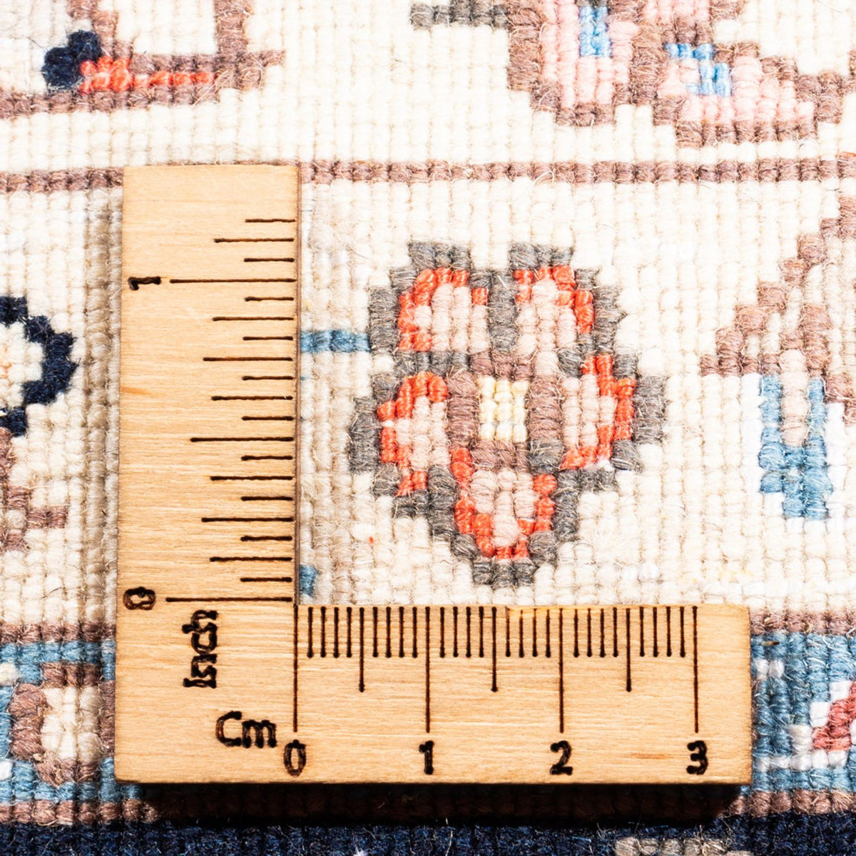 Persisk tæppe - Tabriz - 201 x 150 cm - mørkeblå