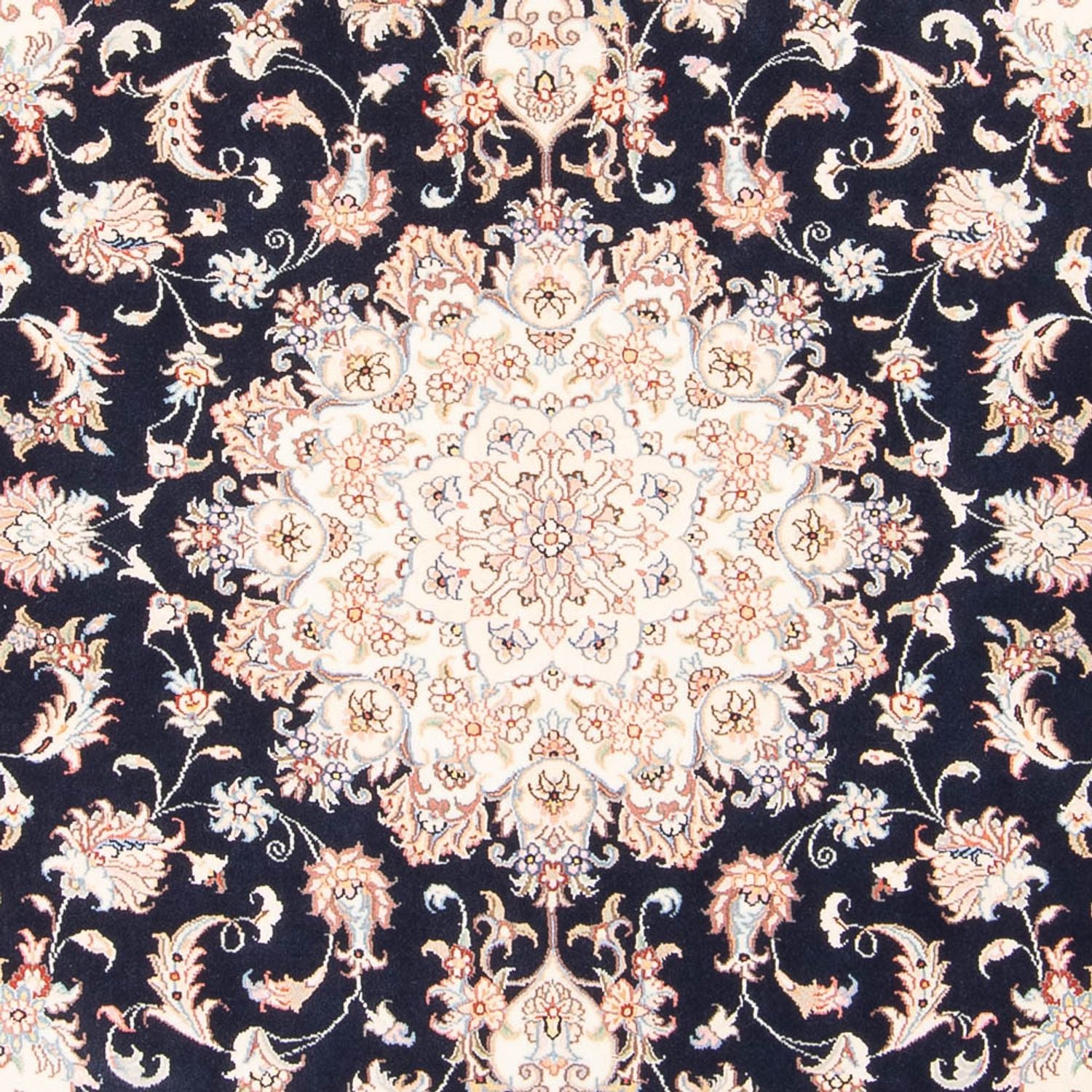 Persisk tæppe - Tabriz - Royal - 199 x 147 cm - mørkeblå
