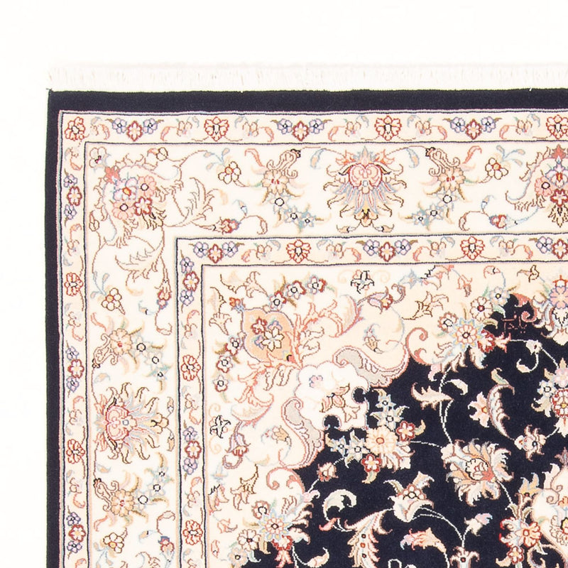 Persisk tæppe - Tabriz - Royal - 199 x 147 cm - mørkeblå