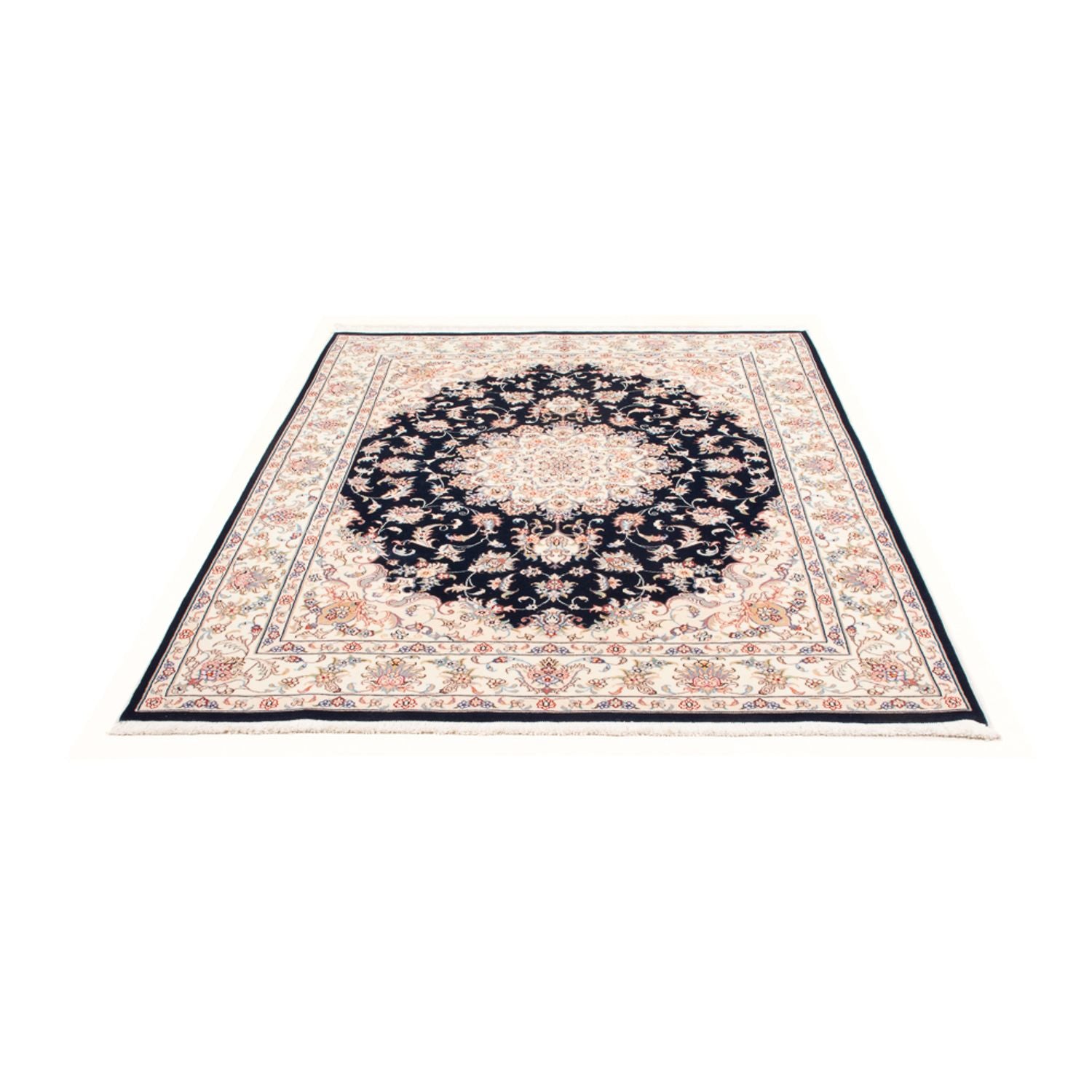 Persisk tæppe - Tabriz - Royal - 199 x 147 cm - mørkeblå