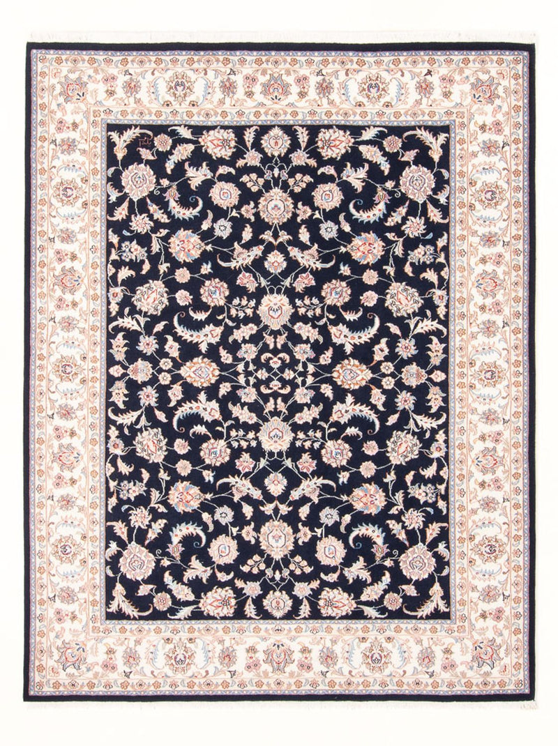 Persisk tæppe - Tabriz - Royal - 202 x 151 cm - mørkeblå