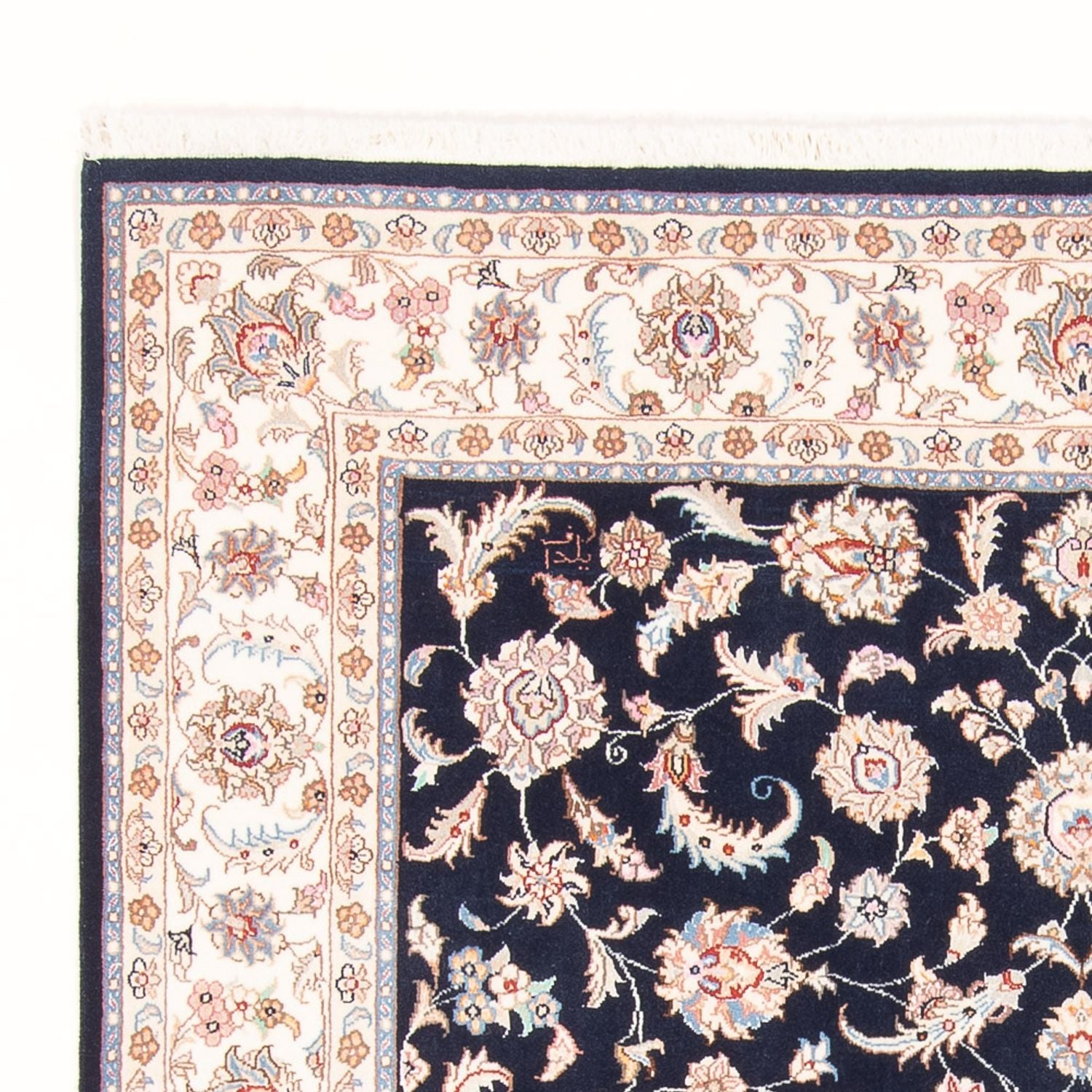 Persisk tæppe - Tabriz - Royal - 200 x 149 cm - mørkeblå