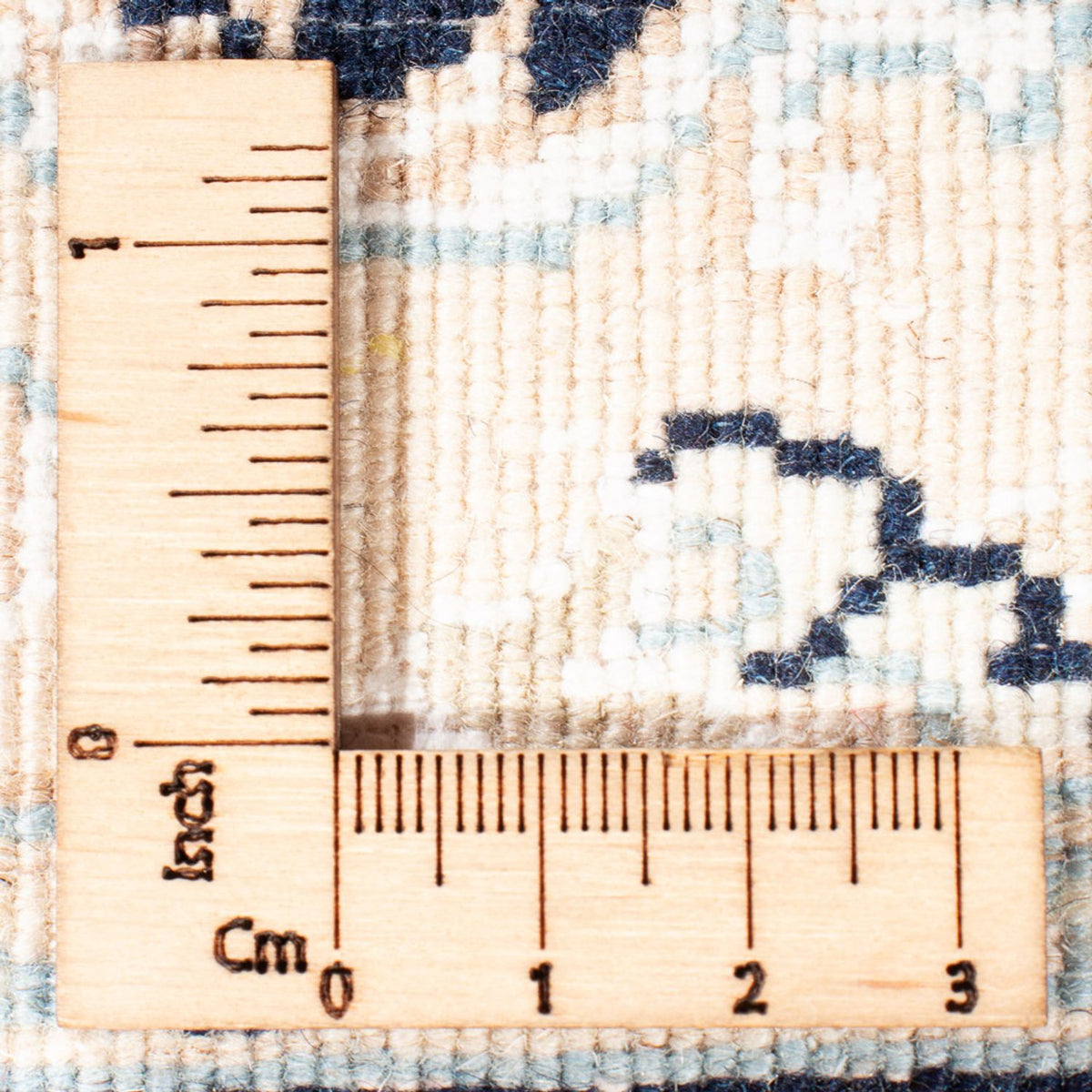 Persisk tæppe - Nain - Premium - 120 x 81 cm - mørkeblå