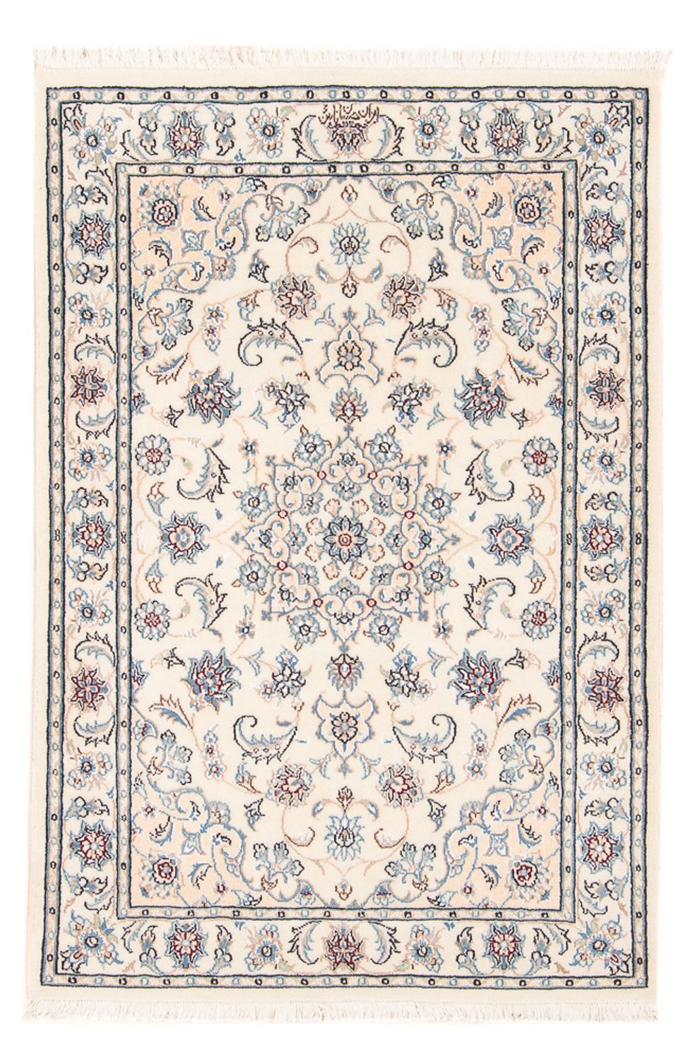 Persisk tæppe - Nain - Premium - 121 x 82 cm - creme